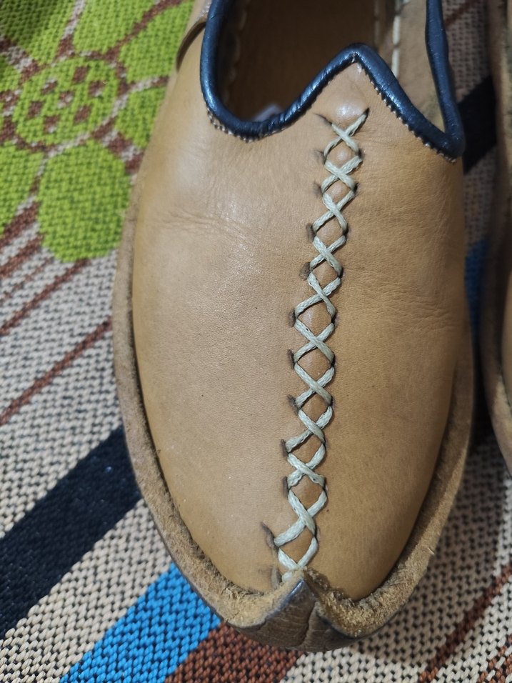 Kahverengi Deri Tokalı Erkek çarık - Görsel 3