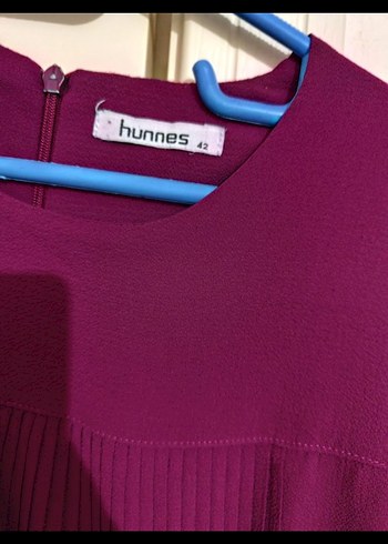 Bordo Piliseli  Tunik - Görsel 4