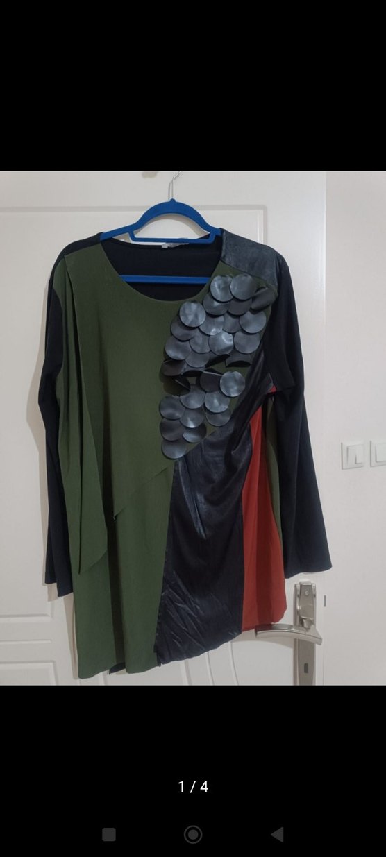 Bordo Piliseli  Tunik - Görsel 5