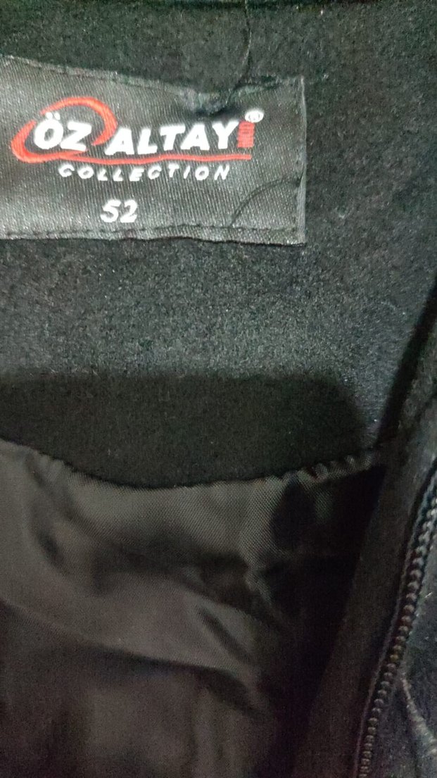 Kuşaklı Siyah Midi Kaban - Görsel 4