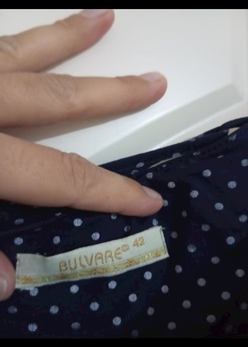 Lacivert Pilili Uzun Kadın Etek - Görsel 5