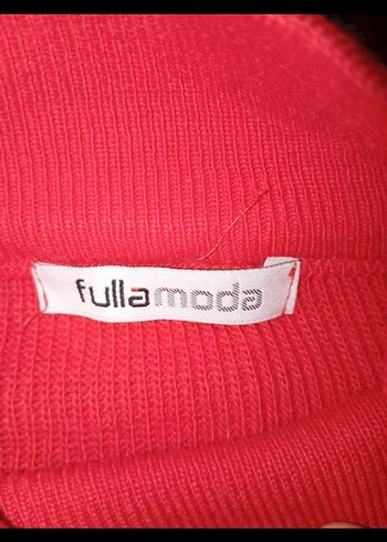 Kırmızı Kadın Triko Sweatshirt - Görsel 3