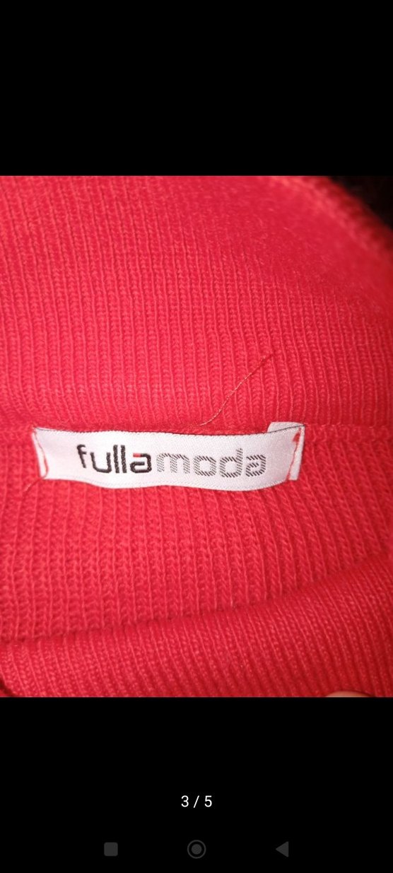 Kırmızı Kadın Triko Sweatshirt - Görsel 3