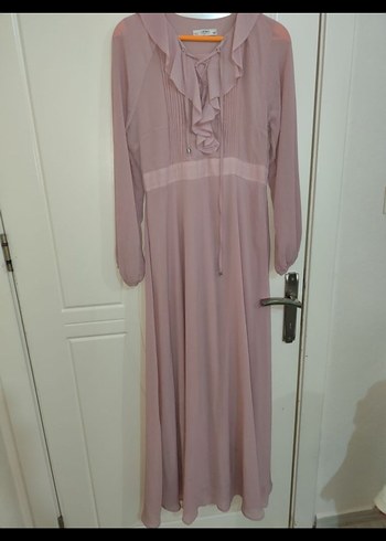 Uzun Bohem Desenli Kadın Elbise - Görsel 3