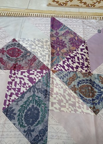 Kadın Pilili Bohem Çok Renkli eşarp - Görsel 9