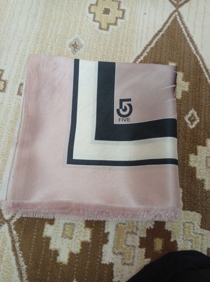 Kadın Pilili Bohem Çok Renkli eşarp - Görsel 5