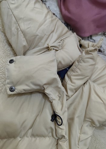 Tommy Jeans Erkek Beyaz Kürklü Mont - Görsel 7