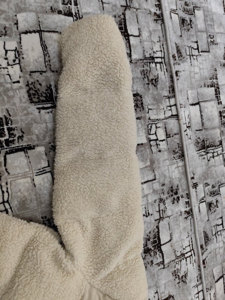 Tommy Jeans Erkek Beyaz Kürklü Mont - Görsel 4