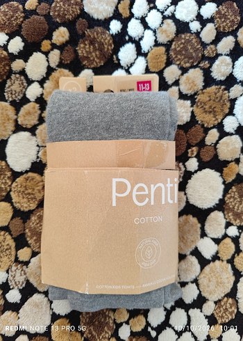 Penti Gri Pamuklu Corap