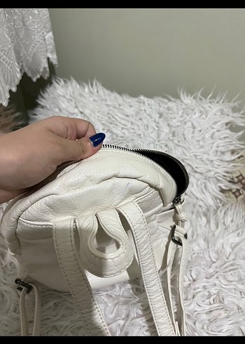 Mavi marka deri çanta - Görsel 4