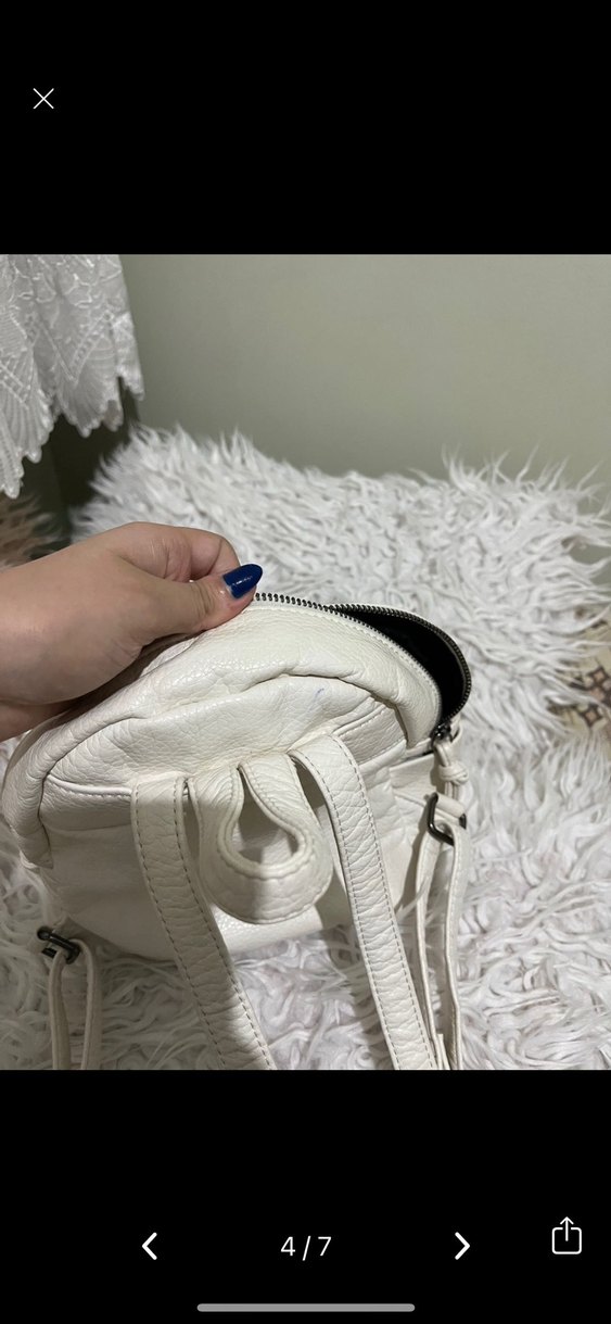 Mavi marka deri çanta - Görsel 4