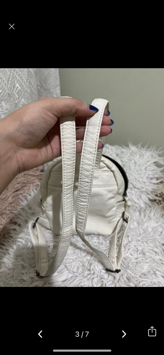 Mavi marka deri çanta - Görsel 3