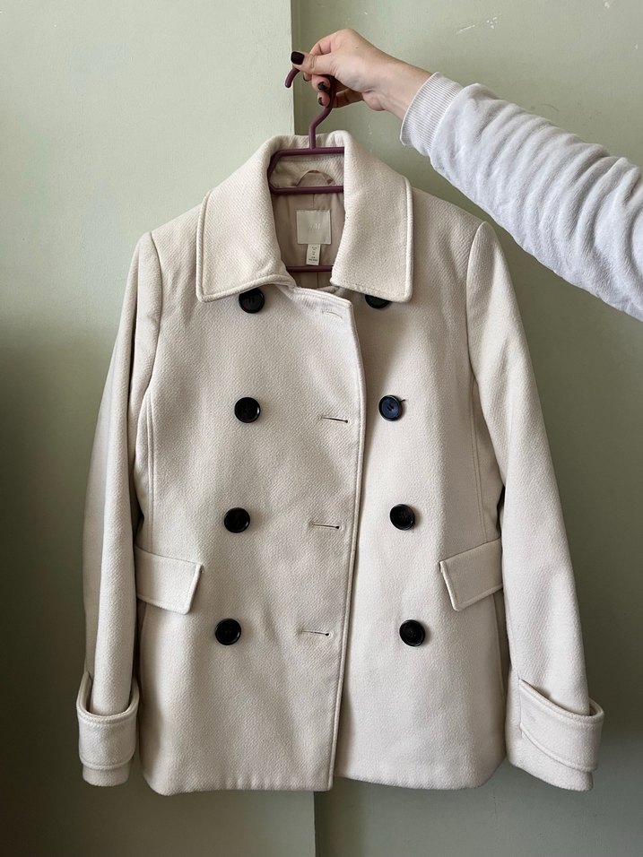 H&M kaban krem rengi - Görsel 2