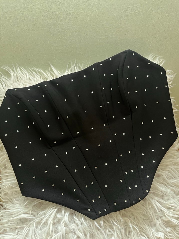 Siyah taşlı korse - Görsel 2