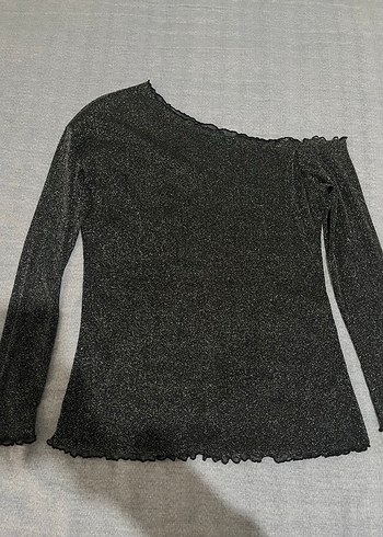 Diyah simli transparan üst - Görsel 2