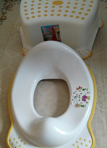 Baby Desing marka çocuk basamağı çift ve klozet adaptörü 