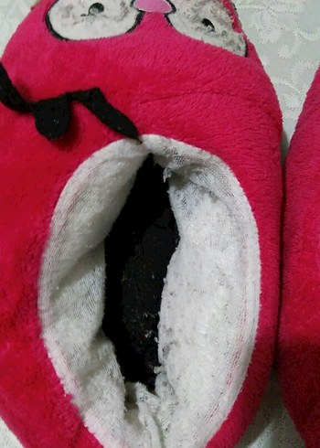 35 Beden pembe Renk Kız Çocuk Pembe renk Sıcak Ev Terliği 35/36 numara
