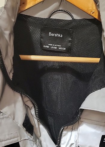 Gri Kısa hologram ceket bershka parlak - Görsel 2