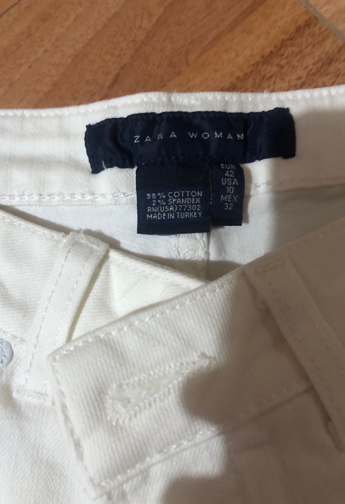 Beyaz Kadın Bermuda Şort - Görsel 4