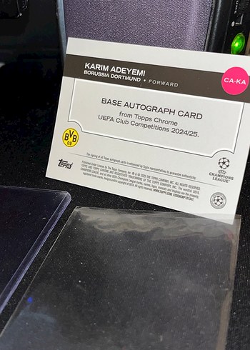Topps Karim Adeyemi Autograph - Görsel 2