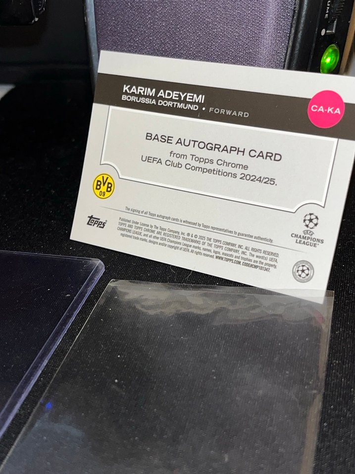 Topps Karim Adeyemi Autograph - Görsel 2