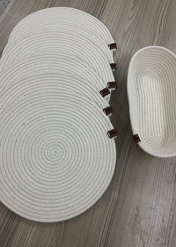 Bohem Beyaz Örgü Amerikan Servis Seti - Görsel 3