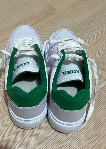 Orijinal Lacoste Beyaz Bağcıklı  Spor Ayakkabısı - Görsel 4