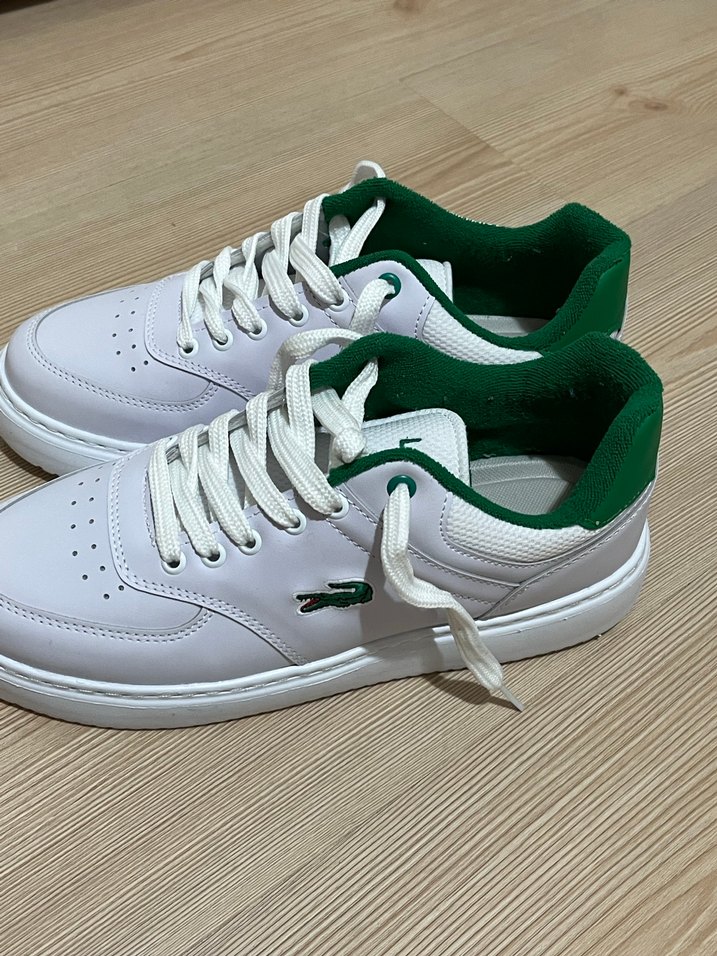 Orijinal Lacoste Beyaz Bağcıklı  Spor Ayakkabısı - Görsel 3