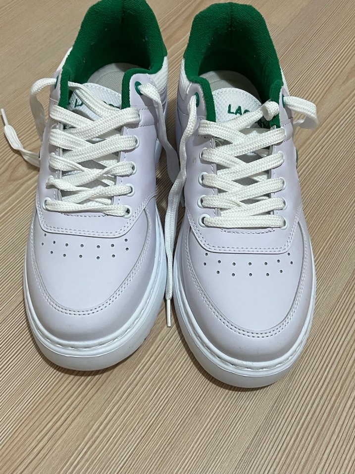 Orijinal Lacoste Beyaz Bağcıklı  Spor Ayakkabısı - Görsel 2