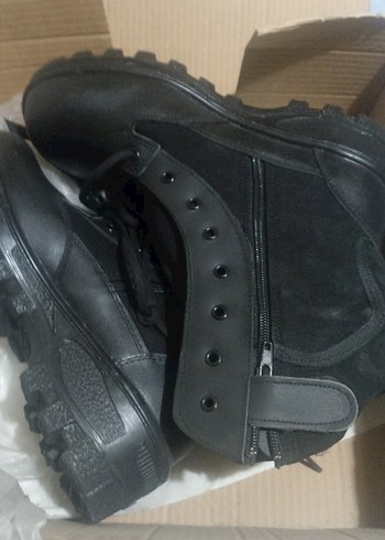 Siyah Tokalı Biker Erkek Bot - Görsel 2