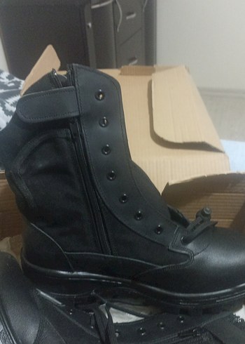 Siyah Tokalı Biker Erkek Bot - Görsel 4