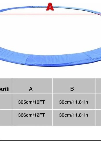 Trambolin 3x3 metre sıfır kutulu - Görsel 2