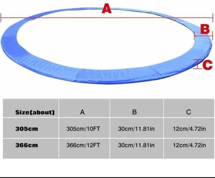 Trambolin 3x3 metre sıfır kutulu - Görsel 2