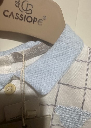 Cassiope Kısa Kollu Ekose Erkek Bebek Takımı - Görsel 3