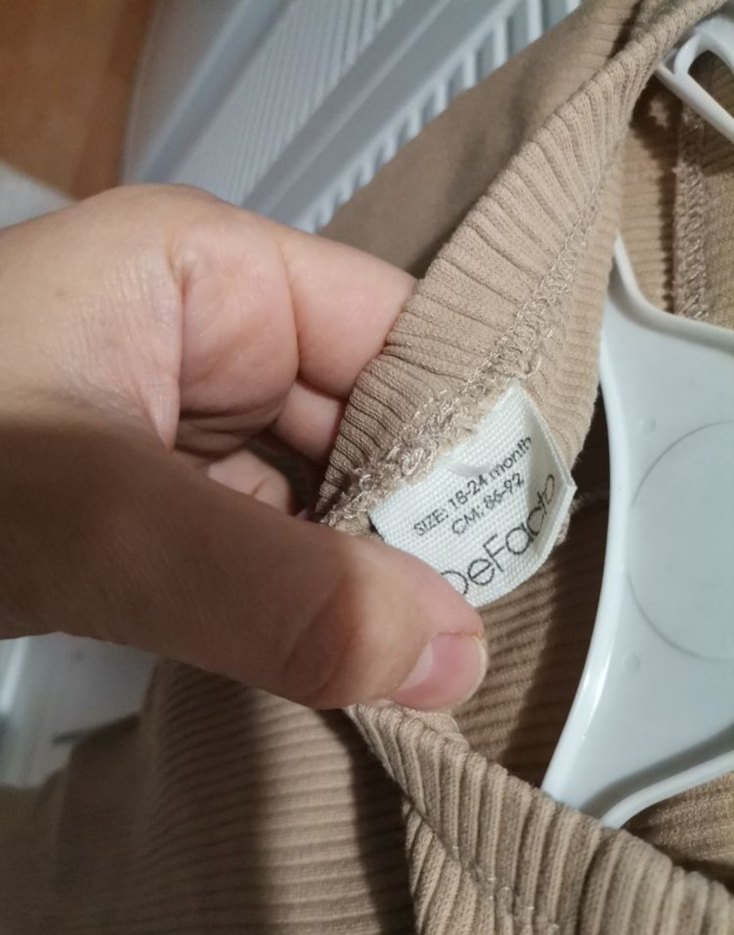 Nakışlı Kız Keten Gömlek takım - Görsel 4