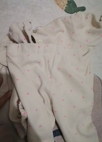 Kız Çocuk Beyaz Triko Sweatshirt takım - Görsel 4