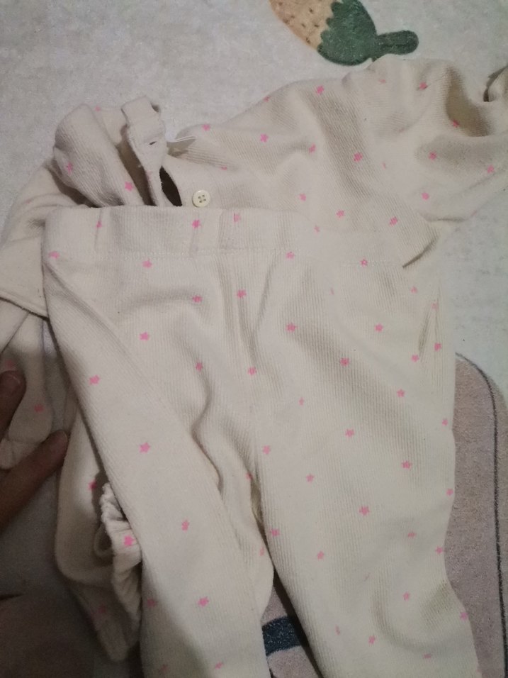 Kız Çocuk Beyaz Triko Sweatshirt takım - Görsel 4