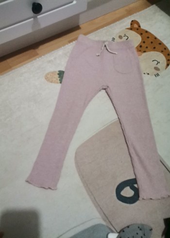 Kız Çocuk pembe  Triko Tayt - Görsel 4