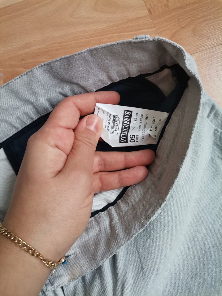 Gri Regular Fit Denim Erkek Pantolon 50 beden - Görsel 3