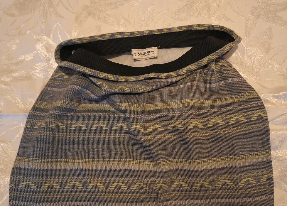 Bohem Nakışlı Örme Mini Etek - Görsel 5