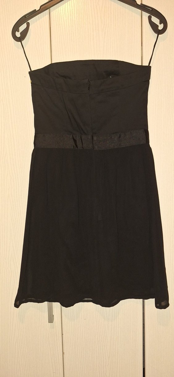 Siyah, Taşlı Kadın Mini Elbise - Görsel 5