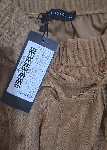 Bej Pilili Uzun Bohem Etek - Görsel 6