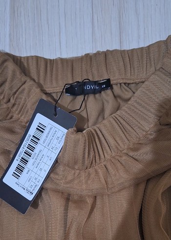 Bej Pilili Uzun Bohem Etek - Görsel 5