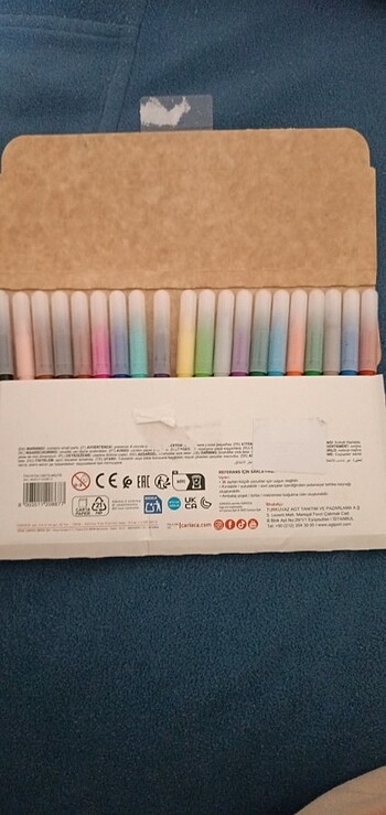 2 mandala 1 adet 20 li keçeli kalem seti - Görsel 2