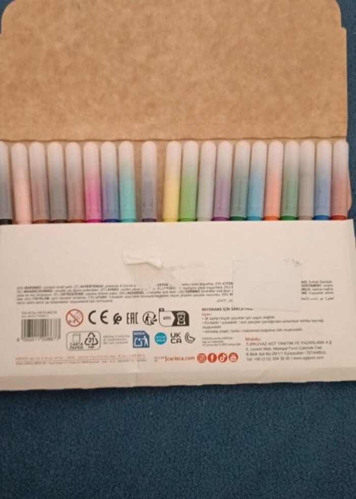 2 mandala 1 adet 20 li keçeli kalem seti - Görsel 2