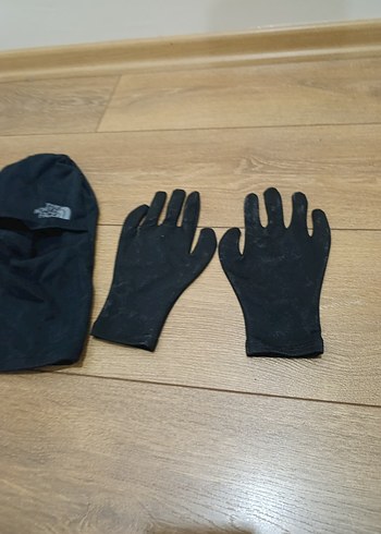 Siyah Baskılı Erkek Eldiveni ve siyah baskılı maske - Görsel 3