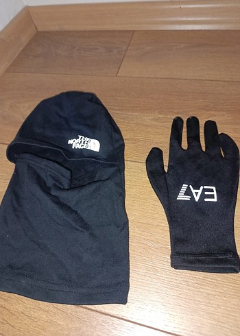 Siyah Baskılı Erkek Eldiveni ve siyah baskılı maske - Görsel 5