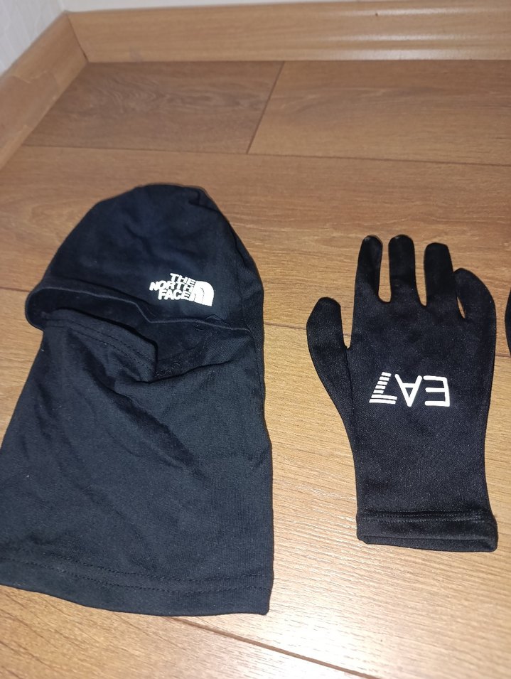 Siyah Baskılı Erkek Eldiveni ve siyah baskılı maske - Görsel 5