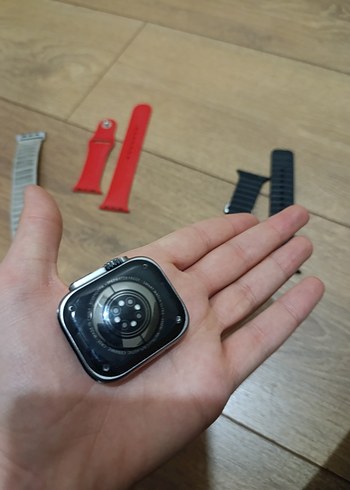 Gri Çok Renkli Akıllı Saat ve Kayış Seti şarjıyla beraberdir - Görsel 8