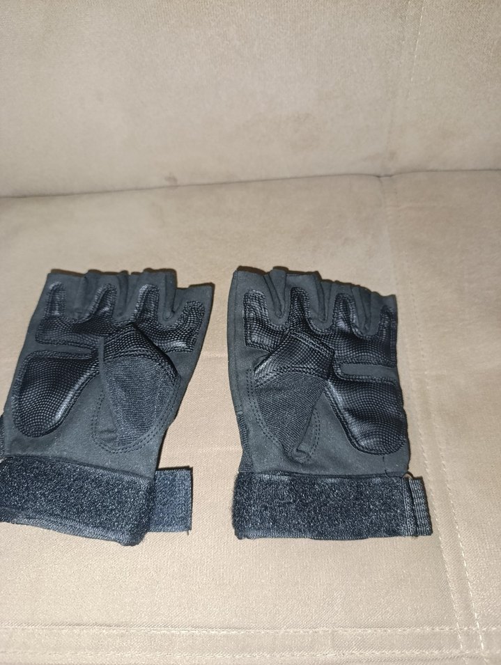 Siyah Biker Erkek Eldiveni motor scooter ve bisiklet için uyar - Görsel 2